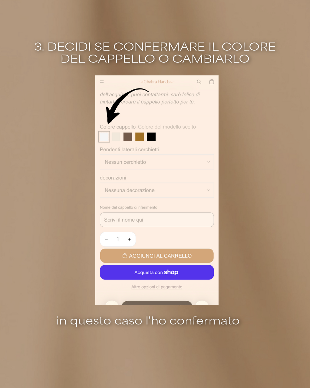 Cappello personalizzato