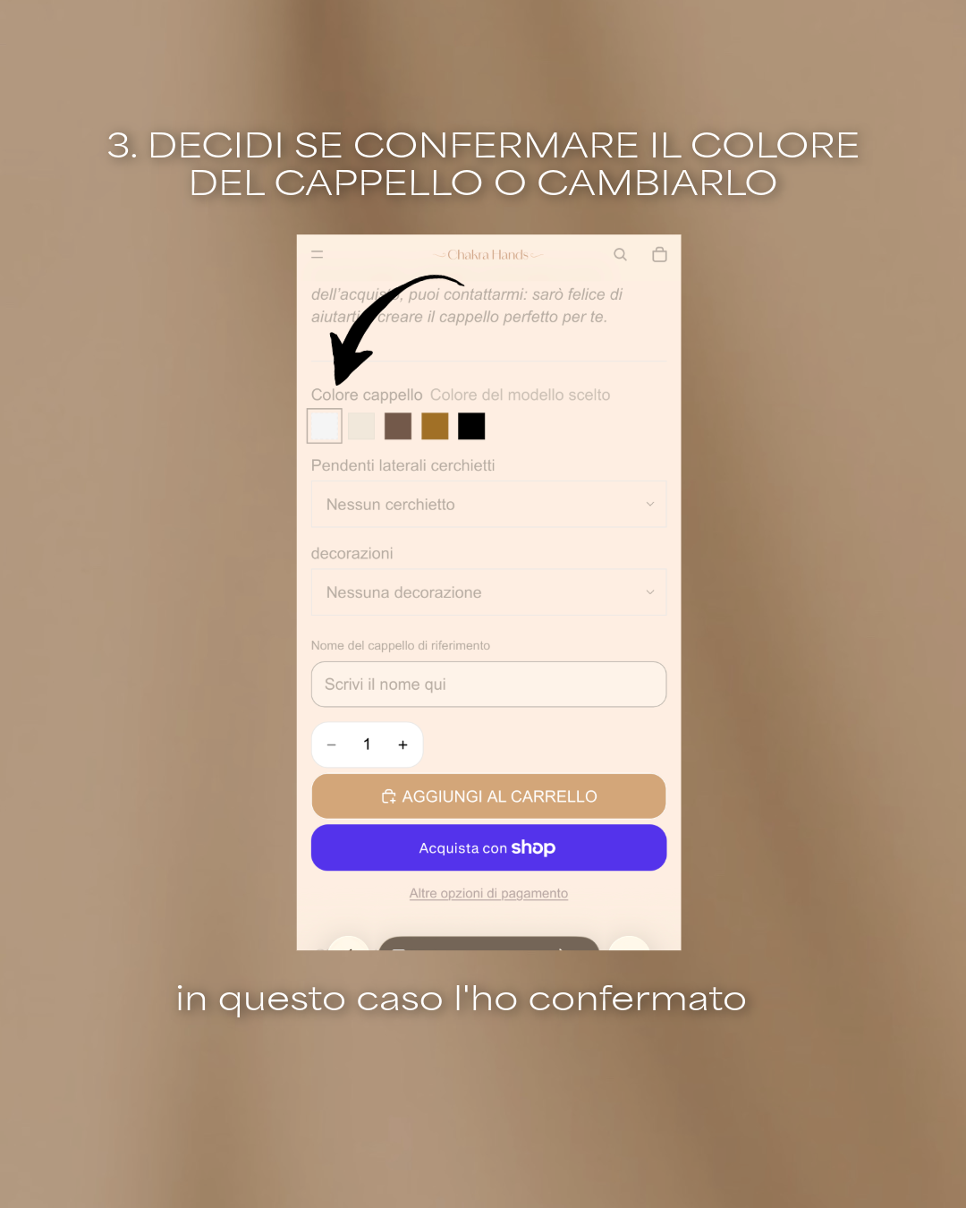 Cappello personalizzato