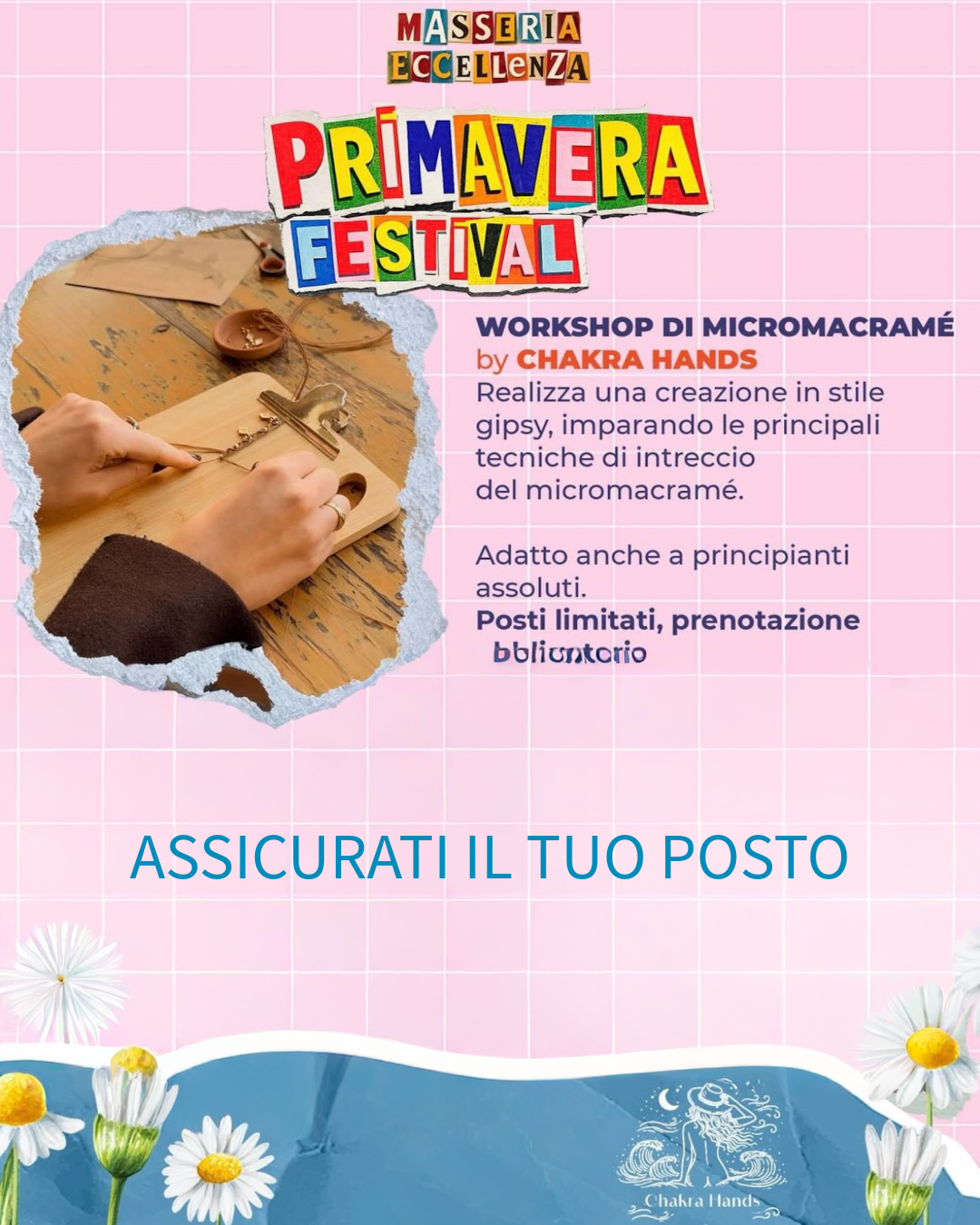 Pasquetta Masseria Eccellenza 6/04 ⟣ WORKSHOP MICROMACRAMÉ