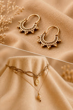 • Set Collana Naturaleza Occhio interiore + Orecchini Maya •