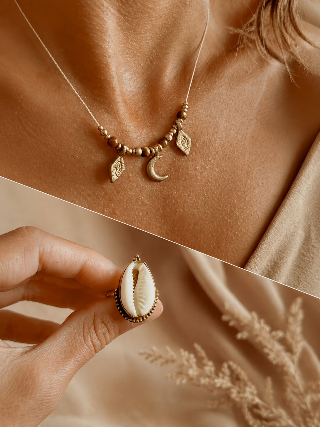 •Set Collana Etnika + Anello Campo •