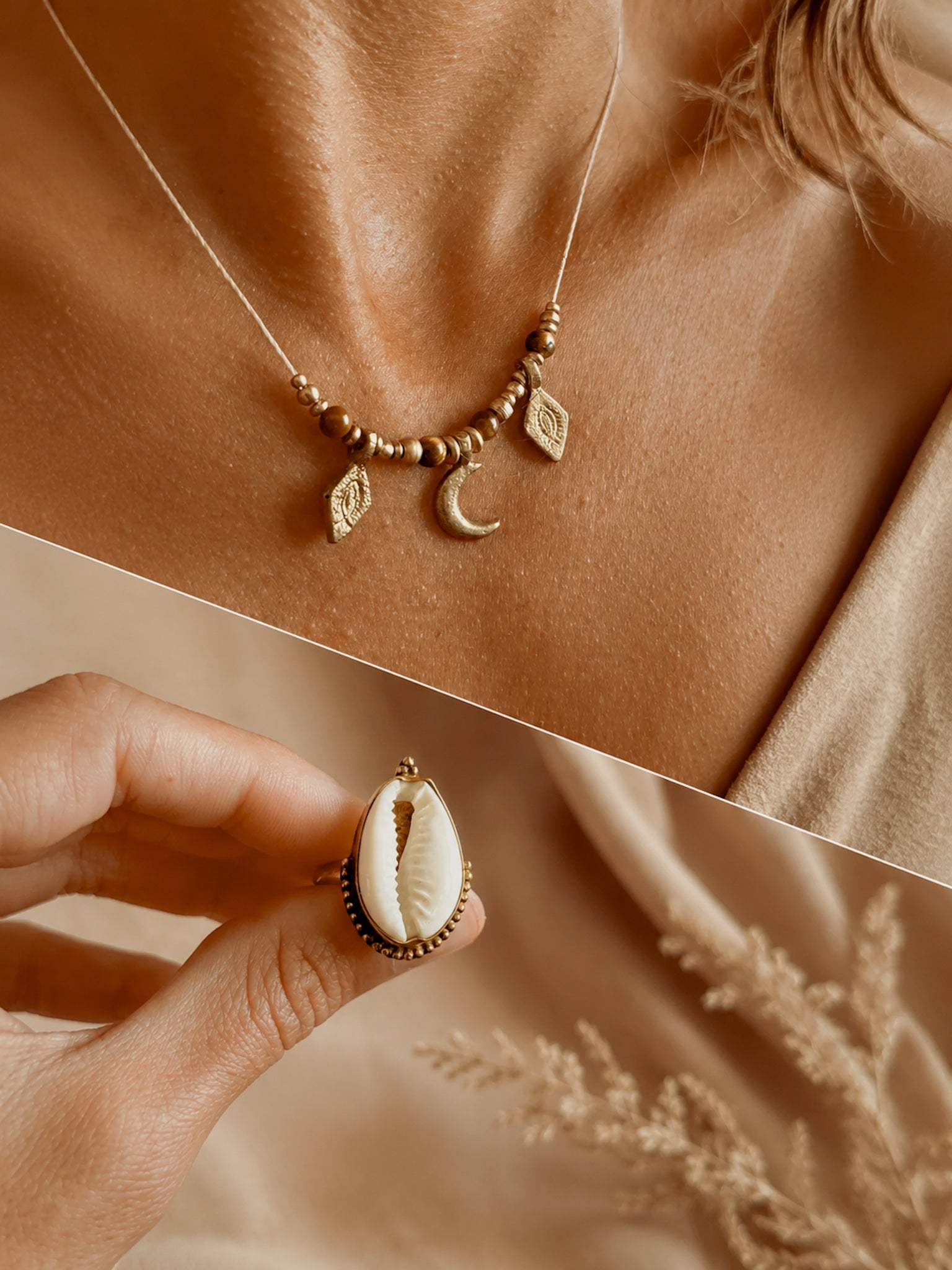 •Set Collana Etnika + Anello Campo •