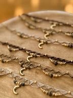 • Set Collana Ululare alla luna + Treccina Lunita •